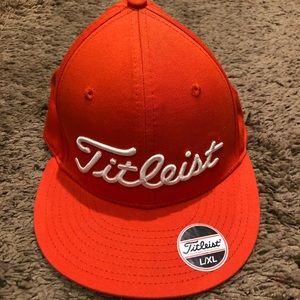 NEW Titleist Orange Baseball Hat